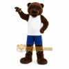 Brown Bear Mascot Costume with Custom Logo Brown Bear Mascot Costume with Custom Logo