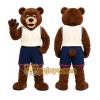 Brown Bear Mascot Costume with Custom Logo Brown Bear Mascot Costume with Custom Logo