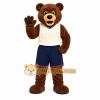 Brown Bear Mascot Costume with Custom Logo Brown Bear Mascot Costume with Custom Logo