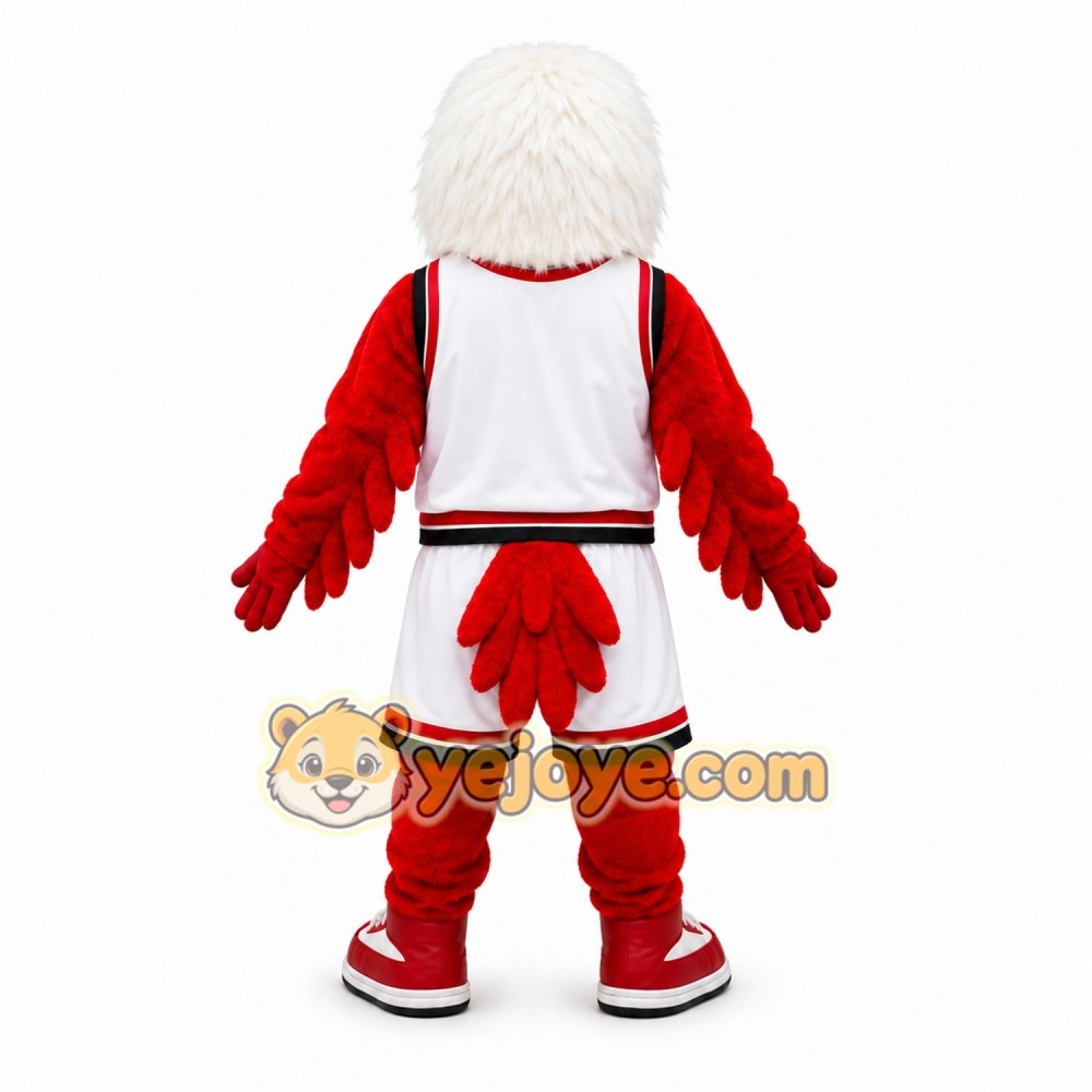 Red Eagle Mascot Costume with Custom Logo Red Eagle Mascot Costume with Custom Logo
