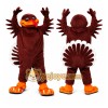 Brown Turkey Mascot Costume with Custom Logo Brown Turkey Mascot Costume with Custom Logo