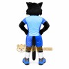 Black Cat Mascot Costume with Custom Logo Black Cat Mascot Costume with Custom Logo