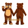 Brown Bear Mascot Costume with Custom Logo Brown Bear Mascot Costume with Custom Logo