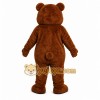Brown Bear Mascot Costume with Custom Logo Brown Bear Mascot Costume with Custom Logo