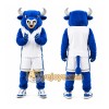 Blue Bull Mascot Costume with Custom Logo Blue Bull Mascot Costume with Custom Logo
