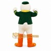 White Duck Mascot Costume with Custom Logo