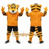 Orange Tiger Mascot Costume with Custom Logo Orange Tiger Mascot Costume with Custom Logo