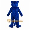 Blue Cougar Mascot Costume with Custom Logo Blue Cougar Mascot Costume with Custom Logo