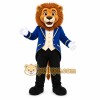 Blue Lion Mascot Costume with Custom Logo Blue Lion Mascot Costume with Custom Logo