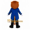 Blue Lion Mascot Costume with Custom Logo Blue Lion Mascot Costume with Custom Logo