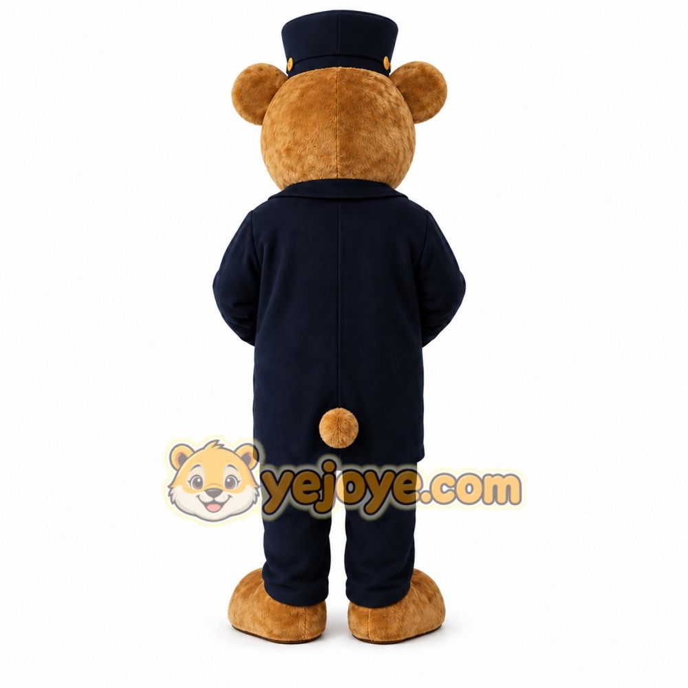 Brown Bear Mascot Costume with Custom Logo Brown Bear Mascot Costume with Custom Logo