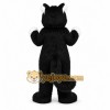 Black Cat Mascot Costume with Custom Logo Black Cat Mascot Costume with Custom Logo
