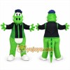 Green Dinosaur Mascot Costume with Custom Logo Green Dinosaur Mascot Costume with Custom Logo