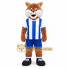 Brown Fox Mascot Costume with Custom Logo