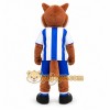 Brown Fox Mascot Costume with Custom Logo