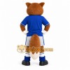 Brown Fox Mascot Costume with Custom Logo