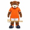 Brown Bear Mascot Costume with Custom Logo Brown Bear Mascot Costume with Custom Logo
