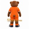 Brown Bear Mascot Costume with Custom Logo Brown Bear Mascot Costume with Custom Logo