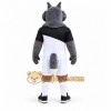 Gray Wolf Mascot Costume with Custom Logo Gray Wolf Mascot Costume with Custom Logo