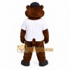Brown Bear Mascot Costume with Custom Logo Brown Bear Mascot Costume with Custom Logo