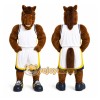 Brown Horse Mascot Costume with Custom Logo Brown Horse Mascot Costume with Custom Logo