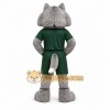 Gray Wolf Mascot Costume with Custom Logo Gray Wolf Mascot Costume with Custom Logo