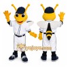 Yellow Bee Mascot Costume with Custom Logo Yellow Bee Mascot Costume with Custom Logo