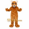 Brown Cougar Mascot Costume with Custom Logo Brown Cougar Mascot Costume with Custom Logo