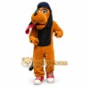 Brown Dog Mascot Costume with Custom Logo Brown Dog Mascot Costume with Custom Logo