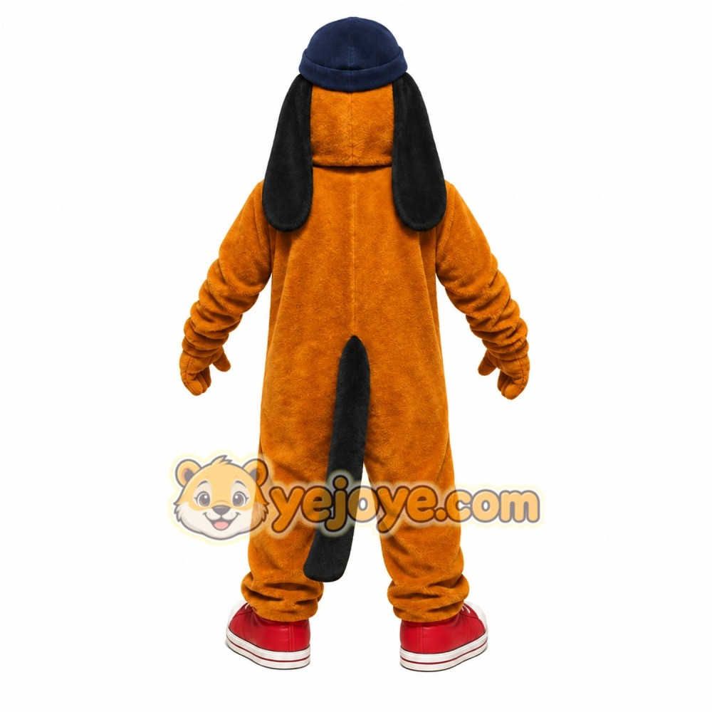 Brown Dog Mascot Costume with Custom Logo Brown Dog Mascot Costume with Custom Logo