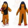 Brown Dog Mascot Costume with Custom Logo