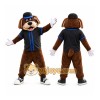 Brown Dog Mascot Costume with Custom Logo Brown Dog Mascot Costume with Custom Logo