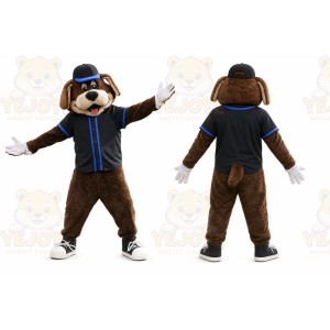 Brown Dog Mascot Costume with Custom Logo