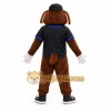 Brown Dog Mascot Costume with Custom Logo Brown Dog Mascot Costume with Custom Logo
