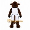 Brown Bull Mascot Costume with Custom Logo Brown Bull Mascot Costume with Custom Logo