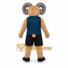 Tan Ram Mascot Costume with Custom Logo Tan Ram Mascot Costume with Custom Logo