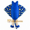 White Stingray Mascot Costume with Custom Logo White Stingray Mascot Costume with Custom Logo