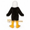Black Eagle Mascot Costume with Custom Logo Black Eagle Mascot Costume with Custom Logo