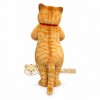 Orange Cat Mascot Costume with Custom Logo Orange Cat Mascot Costume with Custom Logo