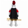 Red Knight Mascot Costume with Custom Logo