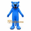 Blue Cougar Mascot Costume with Custom Logo Blue Cougar Mascot Costume with Custom Logo