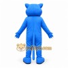 Blue Cougar Mascot Costume with Custom Logo Blue Cougar Mascot Costume with Custom Logo