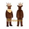 Brown Deer Mascot Costume with Custom Logo Brown Deer Mascot Costume with Custom Logo