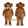 Brown Elephant Mascot Costume with Custom Logo Brown Elephant Mascot Costume with Custom Logo