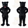 Black Panther Mascot Costume with Custom Logo