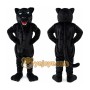 Black Panther Mascot Costume with Custom Logo