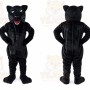 Black Panther Mascot Costume with Custom Logo