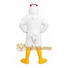 White Chicken Mascot Costume with Custom Logo White Chicken Mascot Costume with Custom Logo