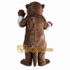Brown Otter Mascot Costume with Custom Logo Brown Otter Mascot Costume with Custom Logo