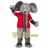 Gray Elephant Mascot Costume with Custom Logo Gray Elephant Mascot Costume with Custom Logo